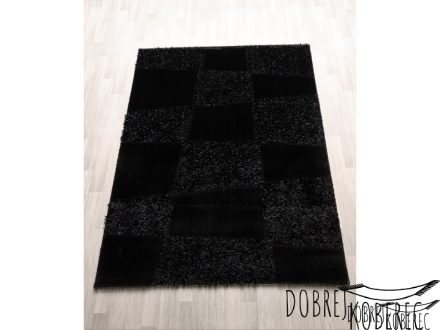 Foto - MERINOS Kusový černý koberec Fashion Shaggy 8067/90